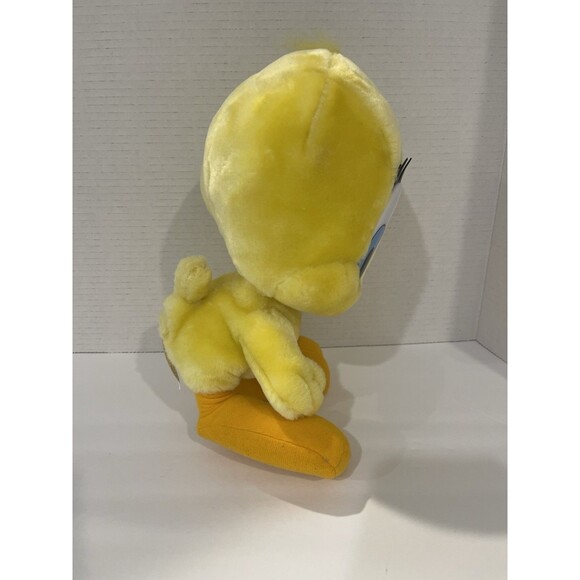 Vintage Looney Tunes Tweety Bird 1997 Stuffed Animal Plush Large Around 12” Tall - Picture 3 of 12